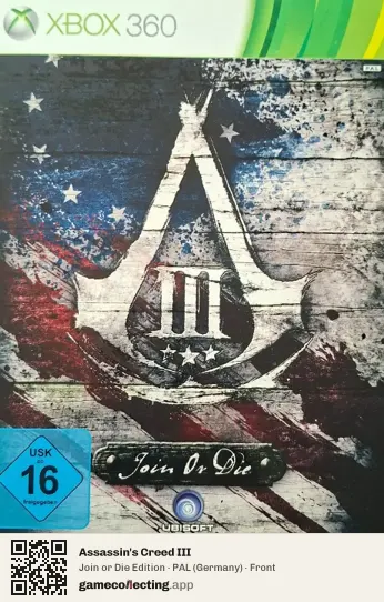 Assassin's Creed III Xbox 360, Germany box front