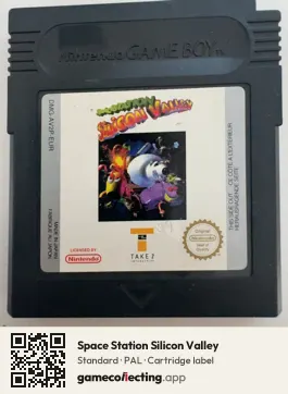 Space Station Silicon Valley Game Boy Color, PAL cartridge label