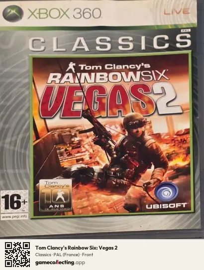 Tom Clancy's Rainbow Six: Vegas 2 Xbox 360, France box front