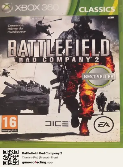 Battlefield: Bad Company 2 Xbox 360, France box front