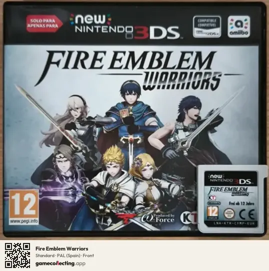 Fire Emblem Warriors Nintendo 3DS, Spain box front