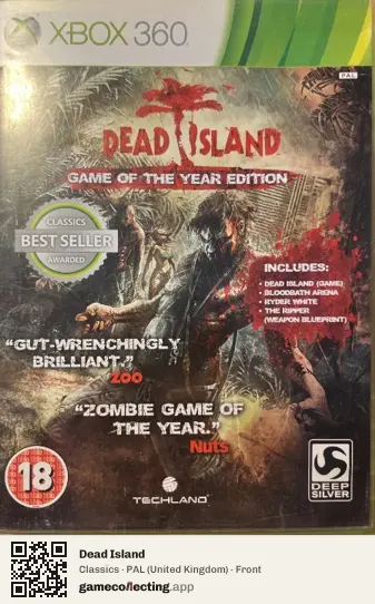 Dead Island Xbox 360, United Kingdom box front