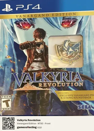 Valkyria Revolution PlayStation 4, NTSC box front