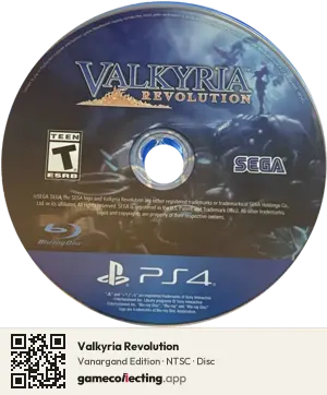 Valkyria Revolution PlayStation 4, NTSC disc