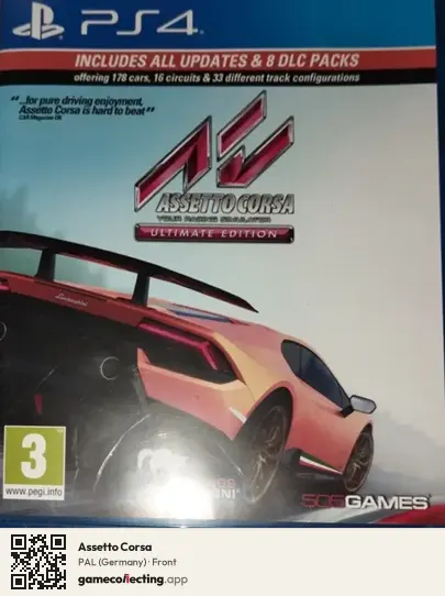 Assetto Corsa PlayStation 4, Germany box front