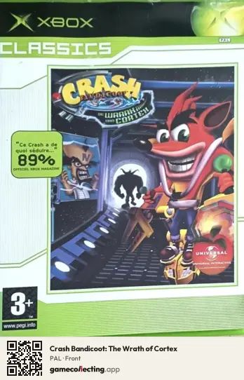 Crash Bandicoot: The Wrath of Cortex Xbox, PAL box front