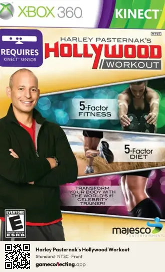 Harley Pasternak's Hollywood Workout Xbox 360, NTSC box front