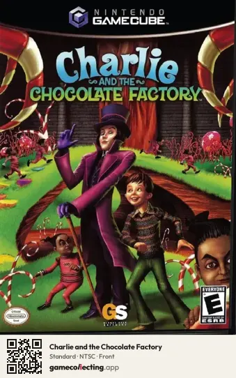 Charlie and the Chocolate Factory Nintendo GameCube, NTSC box front