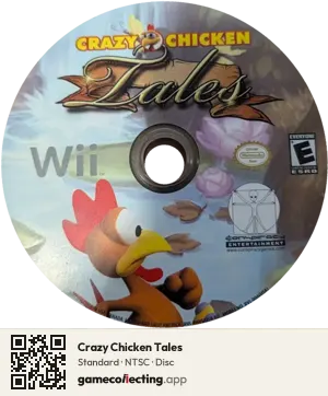Crazy Chicken Tales Nintendo Wii, NTSC disc