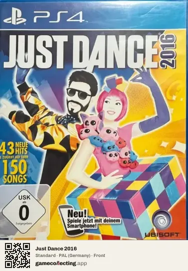 Just Dance 2016 PlayStation 4, Germany box front