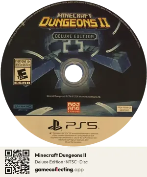 Minecraft Dungeons II PlayStation 5, NTSC disc