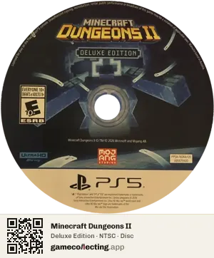 Minecraft Dungeons II PlayStation 5, NTSC disc
