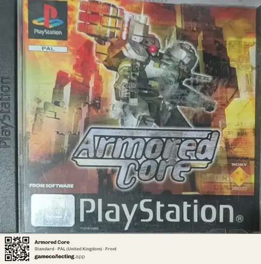 Armored Core PlayStation, United Kingdom box front
