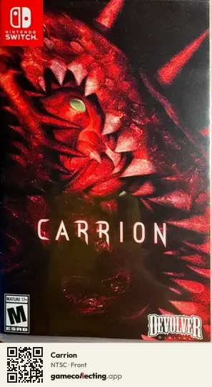 Carrion Nintendo Switch, NTSC box front