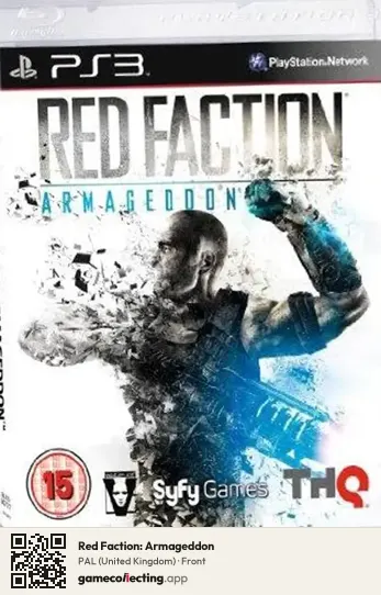 Red Faction: Armageddon PlayStation 3, United Kingdom box front