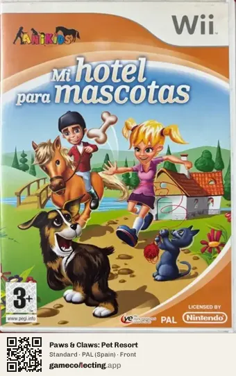 Paws & Claws: Pet Resort Nintendo Wii, Spain box front