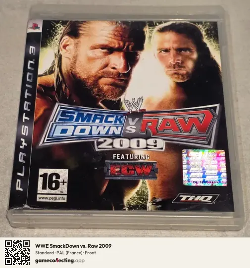 WWE SmackDown vs. Raw 2009 PlayStation 3, France box front