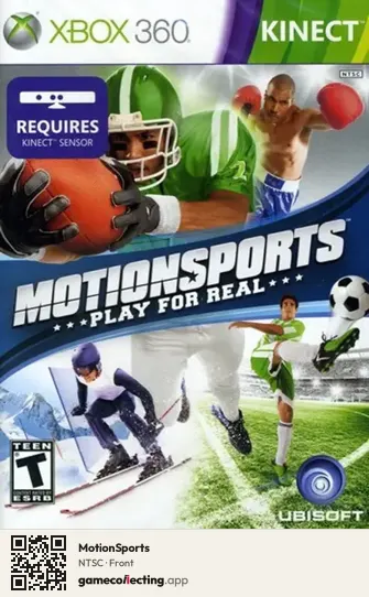 MotionSports Xbox 360, NTSC box front