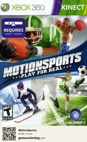 MotionSports Xbox 360, NTSC box front