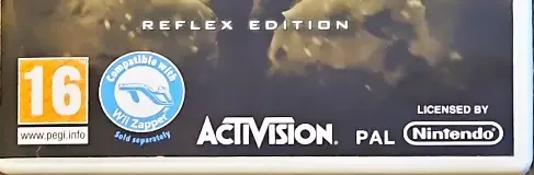 Call of Duty: Modern Warfare: Reflex Edition, the PEGI square on its front