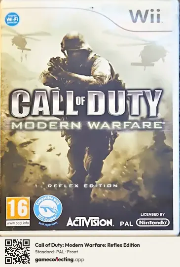 Call of Duty: Modern Warfare: Reflex Edition Nintendo Wii, PAL box front