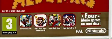 Super Mario All-Stars, the PEGI square on its front