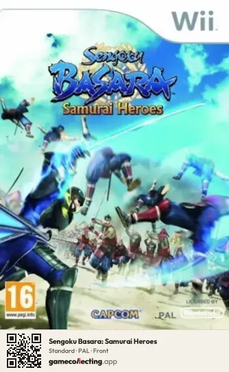 Sengoku Basara: Samurai Heroes Nintendo Wii, PAL box front