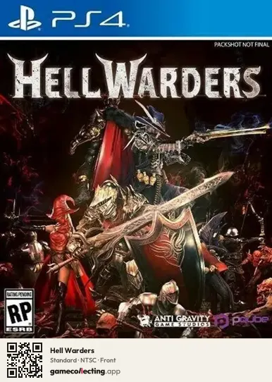 Hell Warders PlayStation 4, NTSC box front