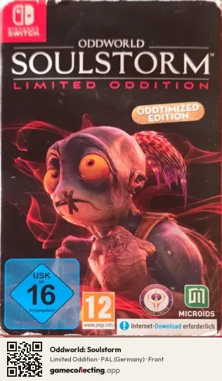 Oddworld: Soulstorm Nintendo Switch, Germany box front
