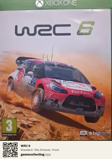 WRC 6 Xbox One, France box front