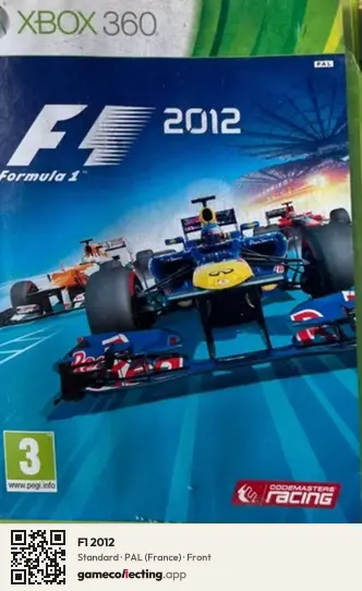 F1 2012 Xbox 360, France box front