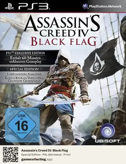 Assassin's Creed IV: Black Flag PlayStation 3, Germany box front