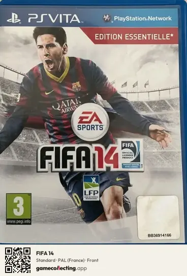 FIFA 14 PlayStation Vita, France box front