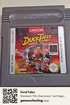 DuckTales Game Boy, PAL cartridge label