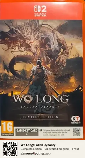 Wo Long: Fallen Dynasty Nintendo Switch 2, United Kingdom box front
