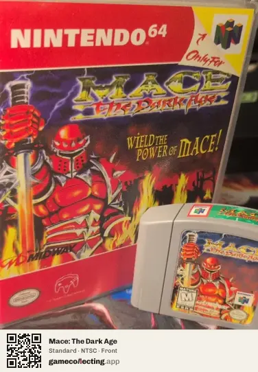 Mace: The Dark Age Nintendo 64, NTSC box front