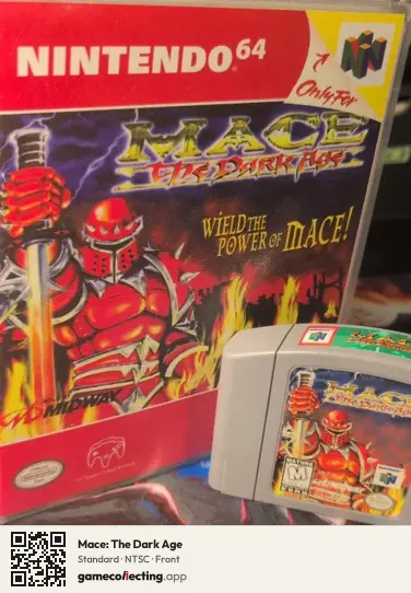 Mace: The Dark Age Nintendo 64, NTSC box front