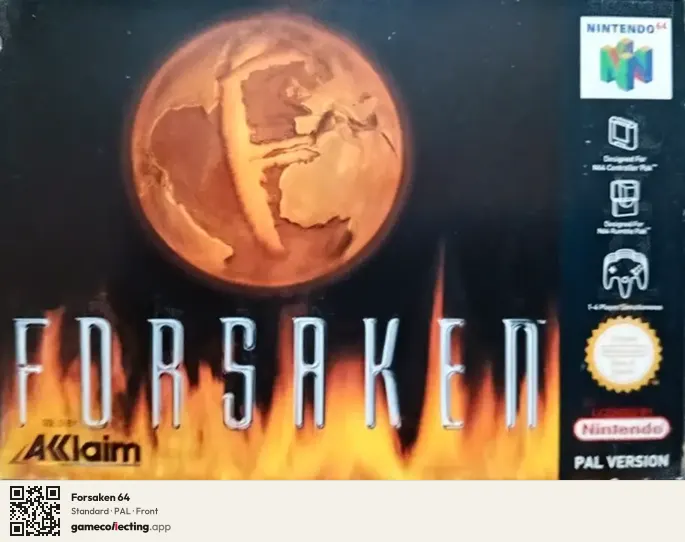 Forsaken 64 Nintendo 64, PAL box front