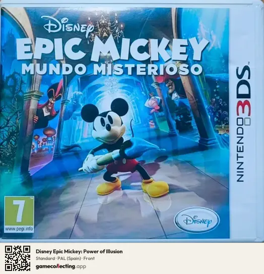 Disney Epic Mickey: Power of Illusion Nintendo 3DS, Spain box front