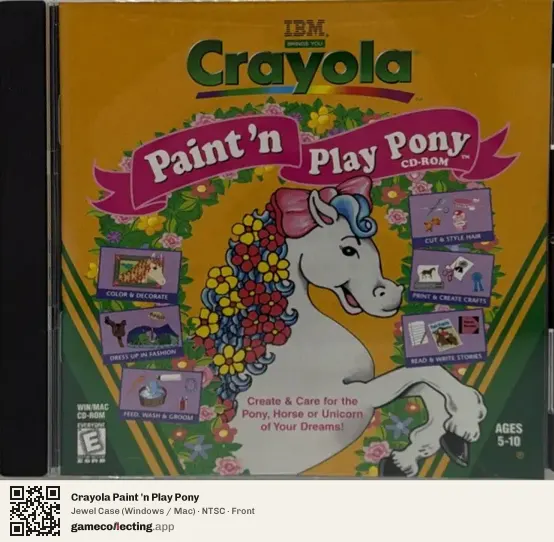 Crayola Paint 'n Play Pony Computer, NTSC box front