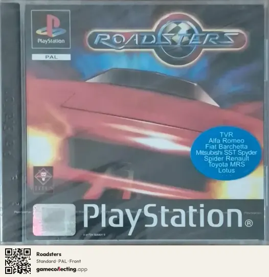 Roadsters PlayStation, PAL box front