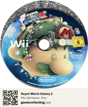 Super Mario Galaxy 2 Nintendo Wii, PAL disc