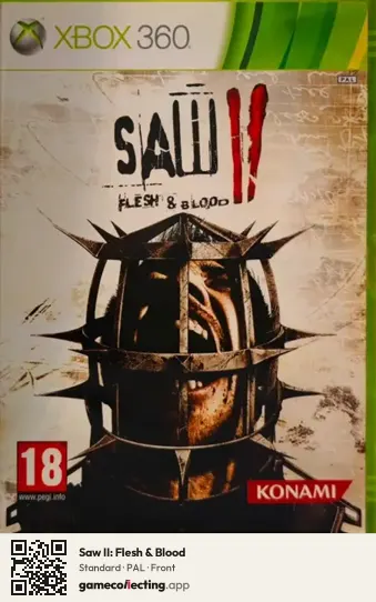 Saw II: Flesh & Blood Xbox 360, PAL box front