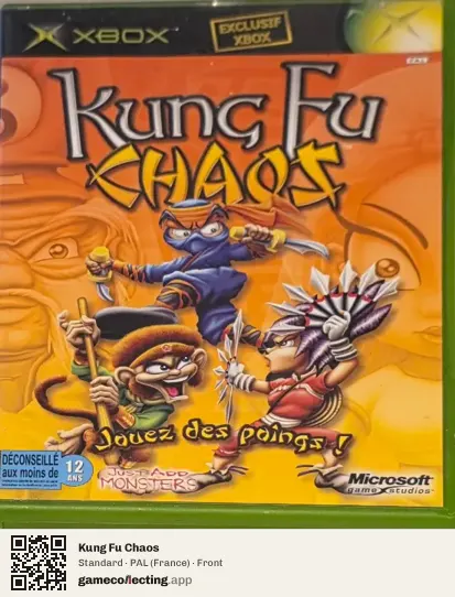 Kung Fu Chaos Xbox, France box front