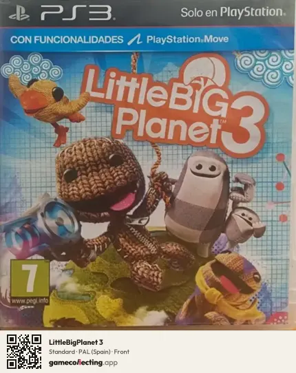 LittleBigPlanet 3 PlayStation 3, Spain box front