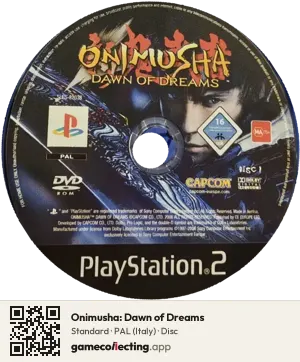 Onimusha: Dawn of Dreams PlayStation 2, PAL disc