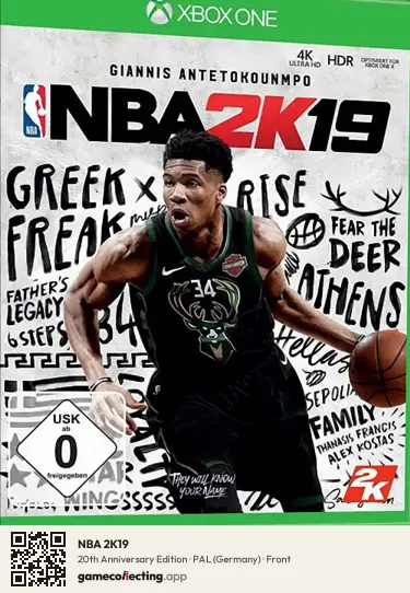 NBA 2K19 Xbox One, Germany box front