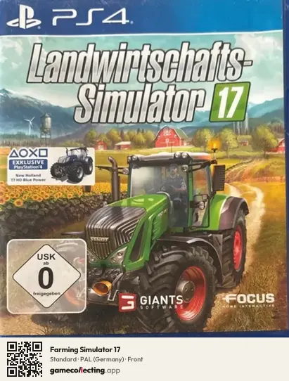 Farming Simulator 17 PlayStation 4, Germany box front