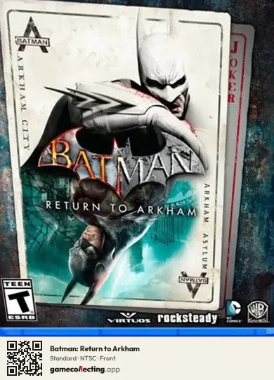 Batman: Return to Arkham PlayStation 4, NTSC box front