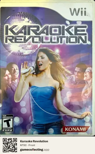 Karaoke Revolution Nintendo Wii, NTSC box front